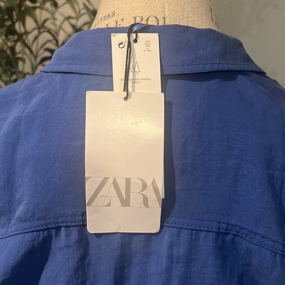 NWT Zara Blue Dress - Picture 5 of 6